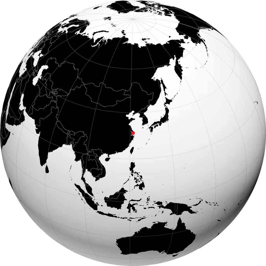 Shanghai á hnöttnum