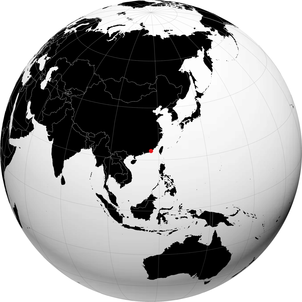 Shantou á hnöttnum