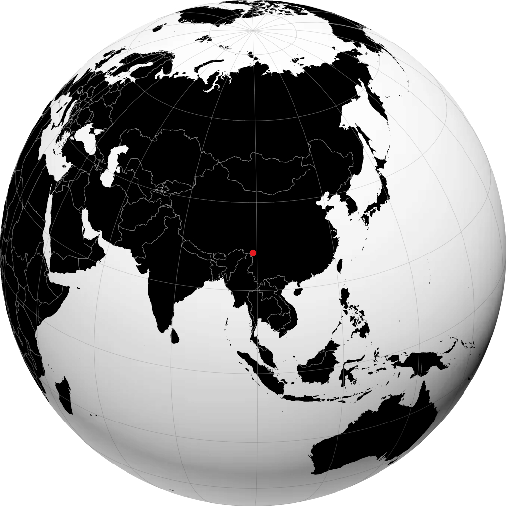 Shengping á hnöttnum