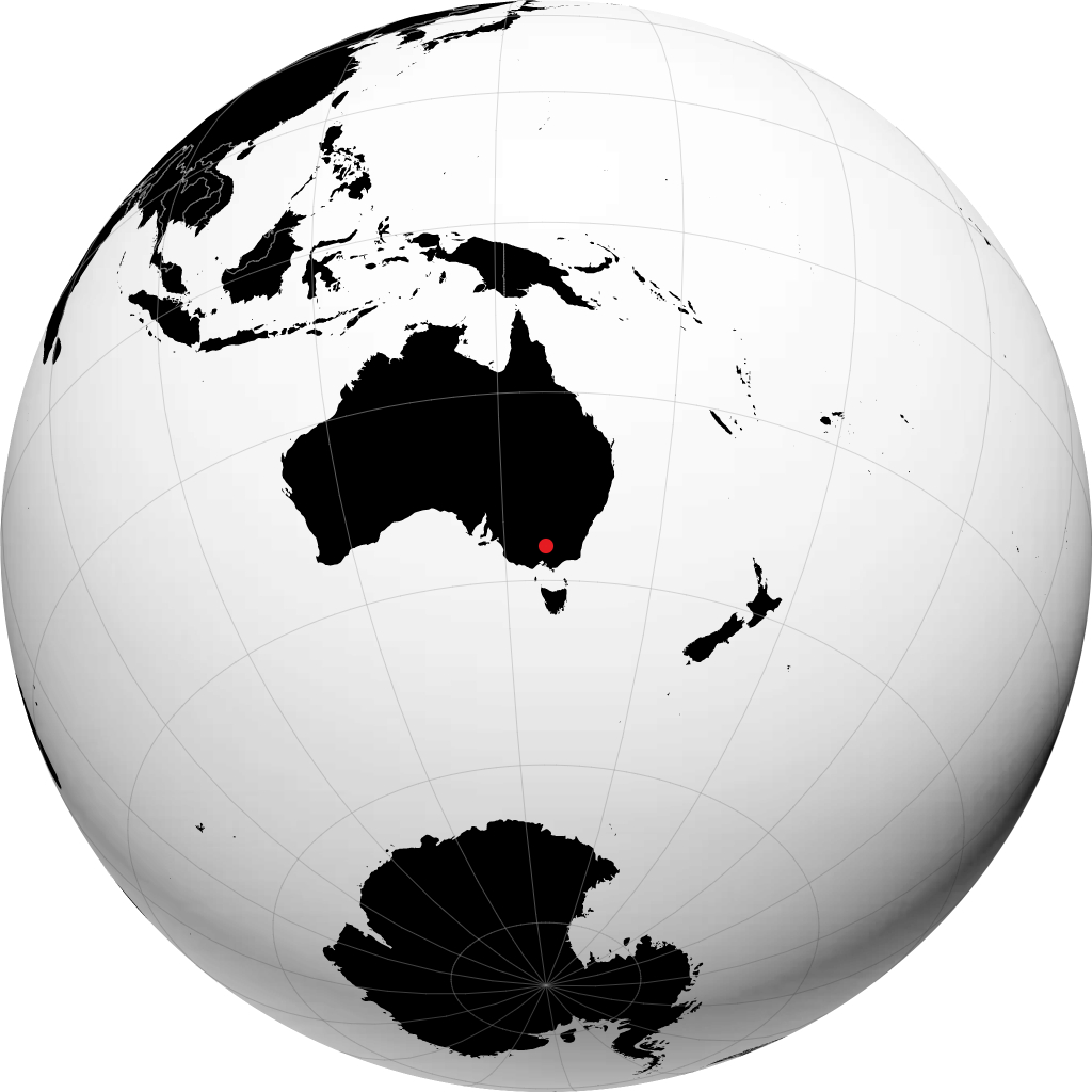 Shepparton á hnöttnum
