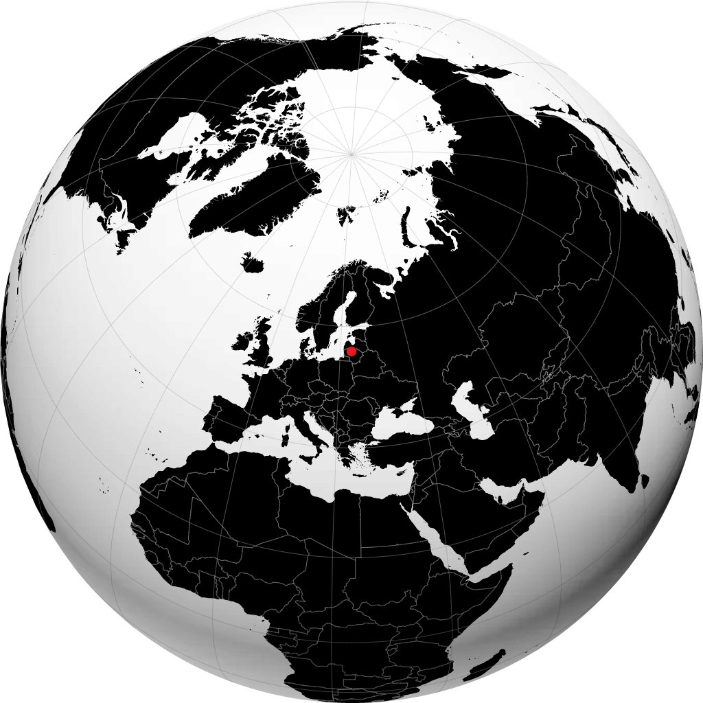 Šiauliai á hnöttnum