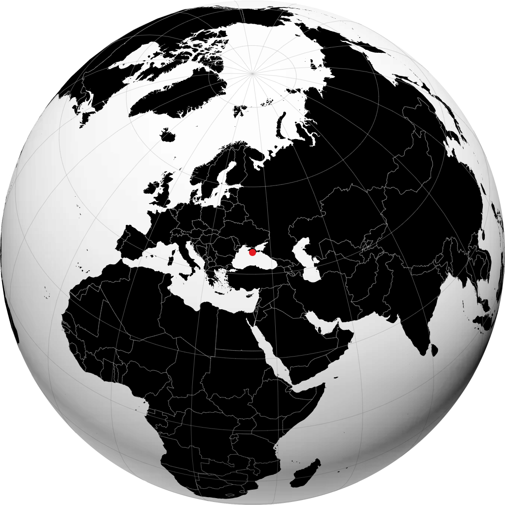 Simferopol á hnöttnum