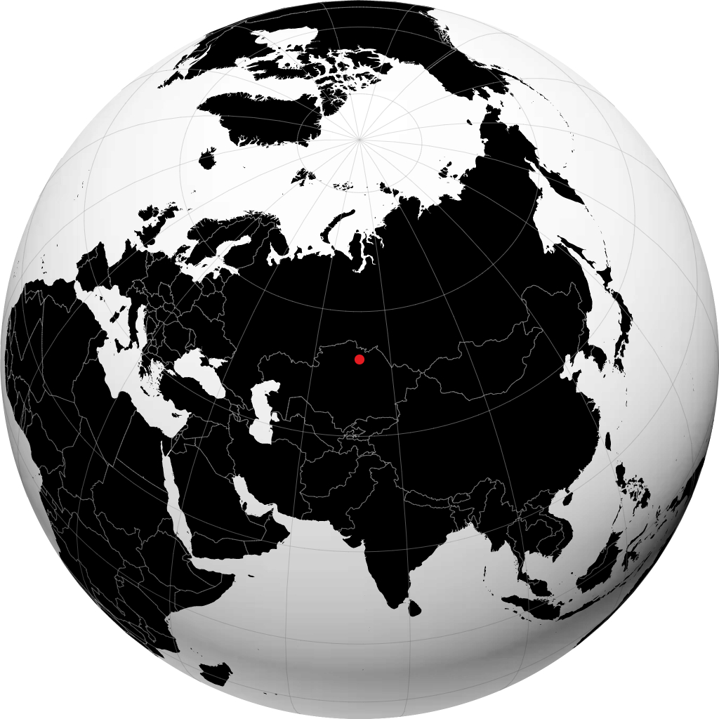 Stepnogorsk á hnöttnum