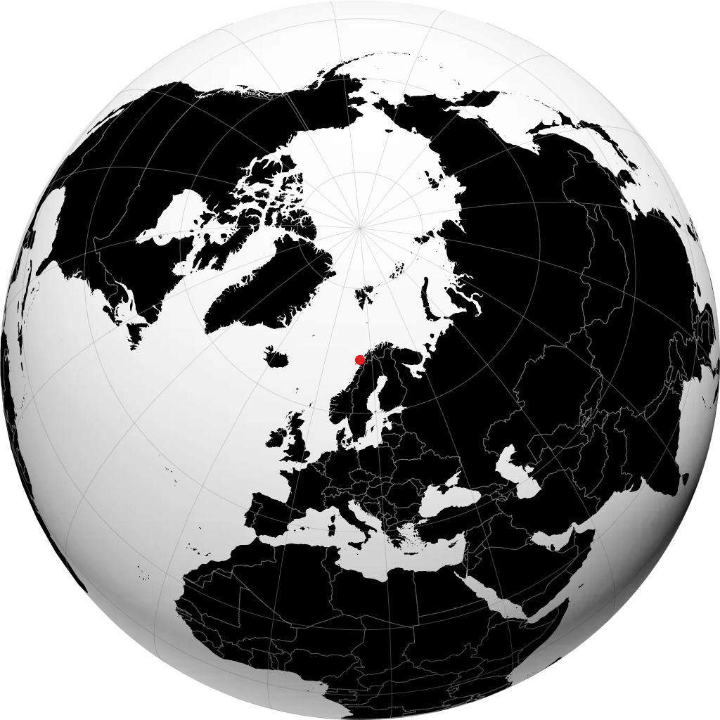 Stokmarknes á hnöttnum