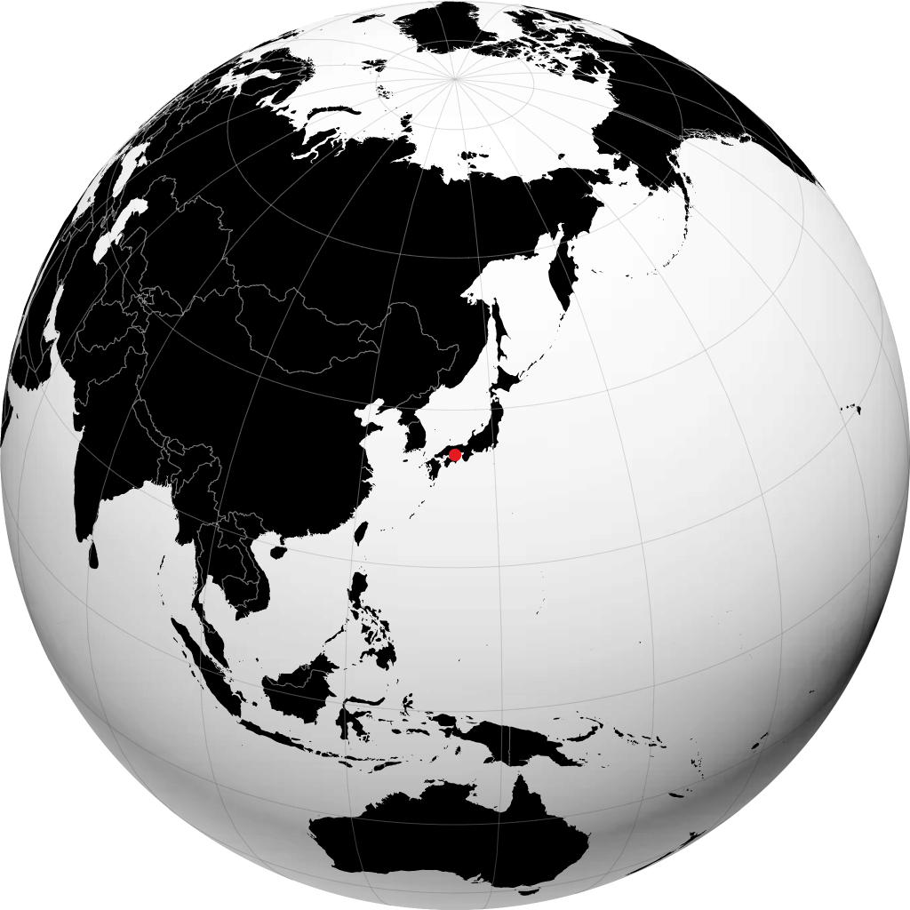 Takamatsu á hnöttnum