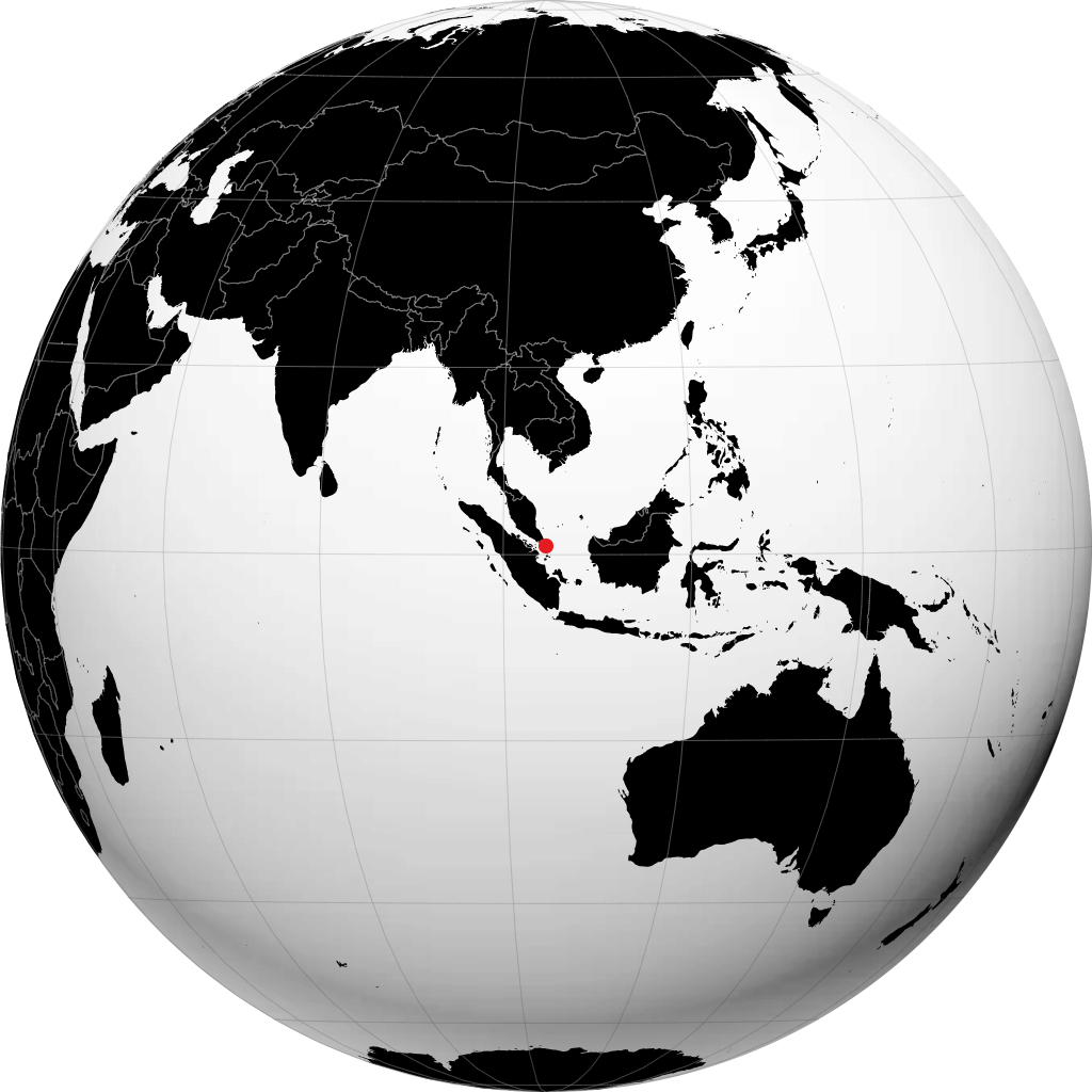 Tanjung Pinang á hnöttnum