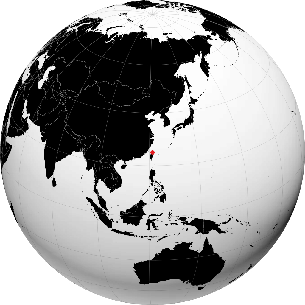 Taoyuan City á hnöttnum