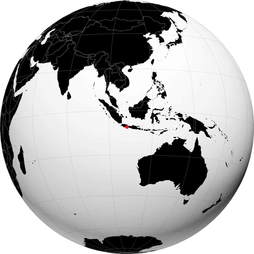 Tasikmalaya á hnöttnum