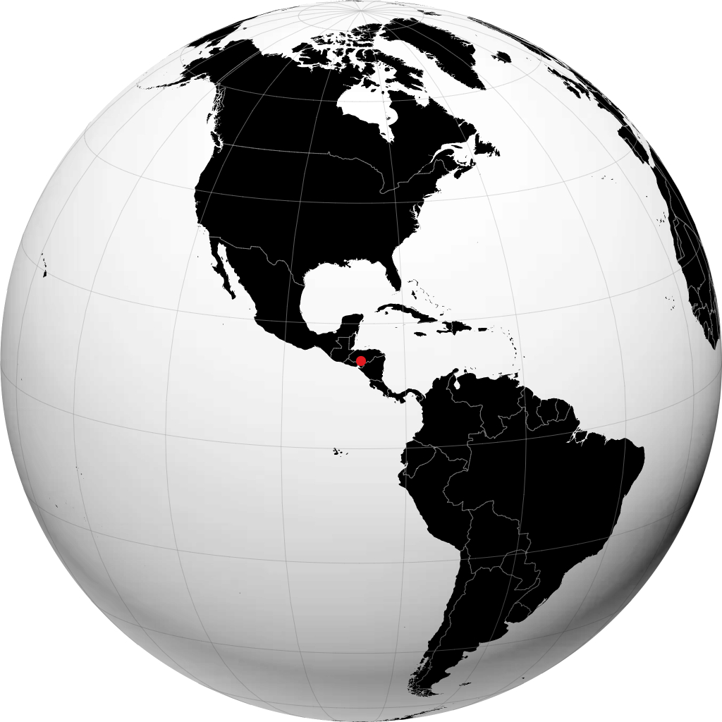Tegucigalpa á hnöttnum