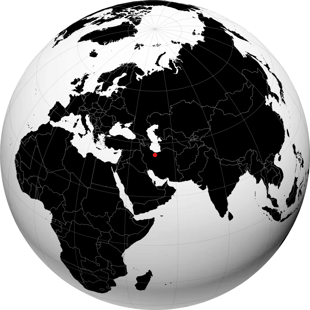 Teheran á hnöttnum