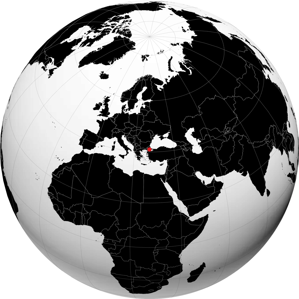 Tekirdağ á hnöttnum