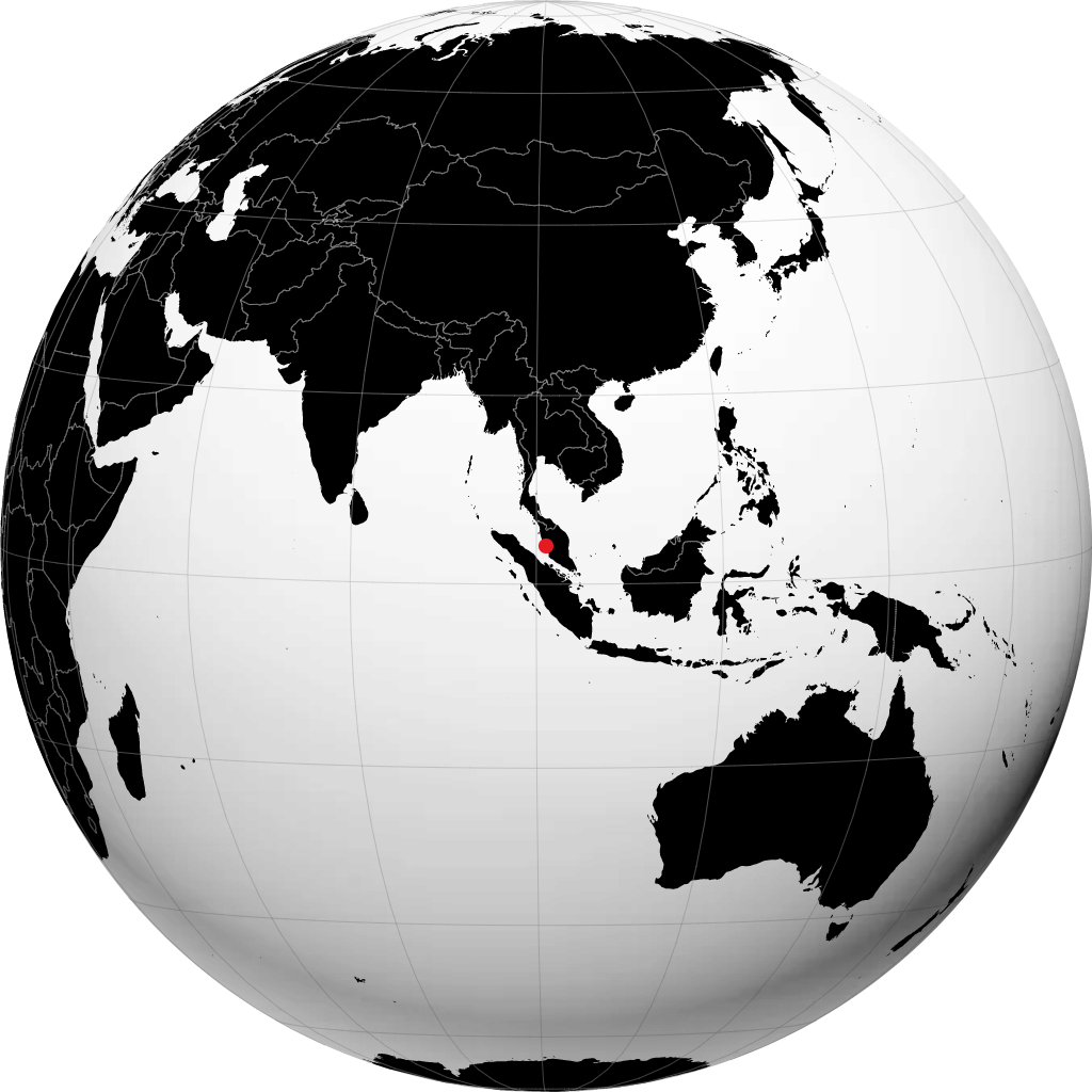 Teluk Intan á hnöttnum
