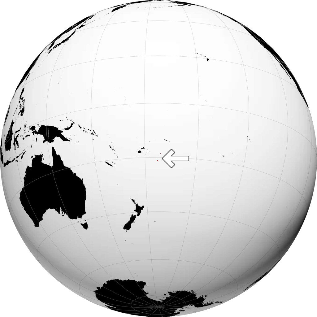 Tonga á hnöttnum