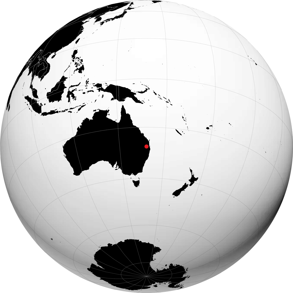 Toowoomba á hnöttnum