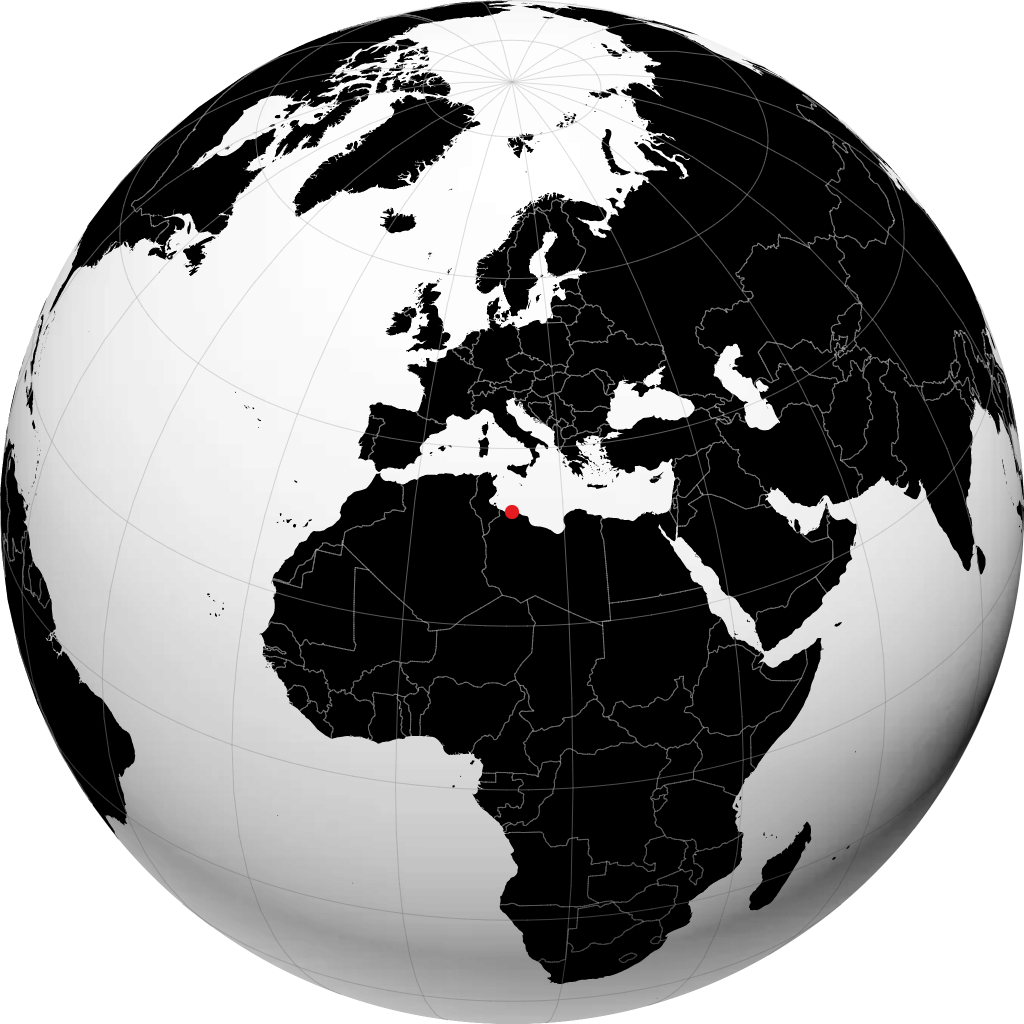 Tripoli á hnöttnum