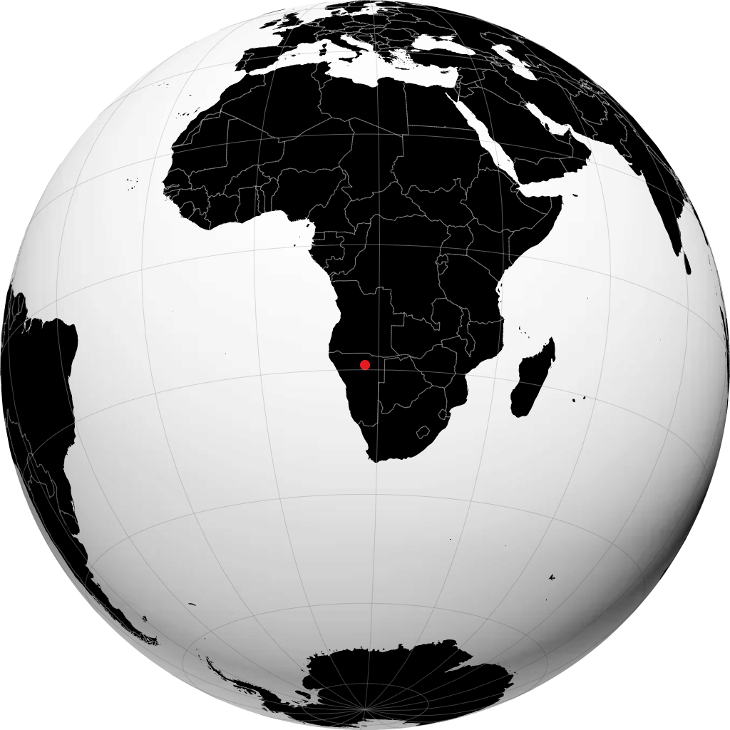 Tsumeb á hnöttnum