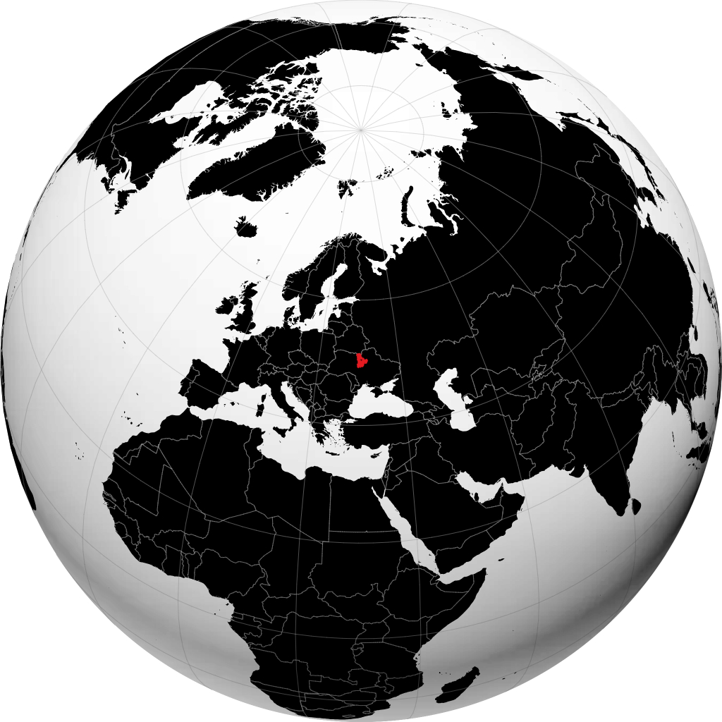 Kyiv Oblast á hnöttnum