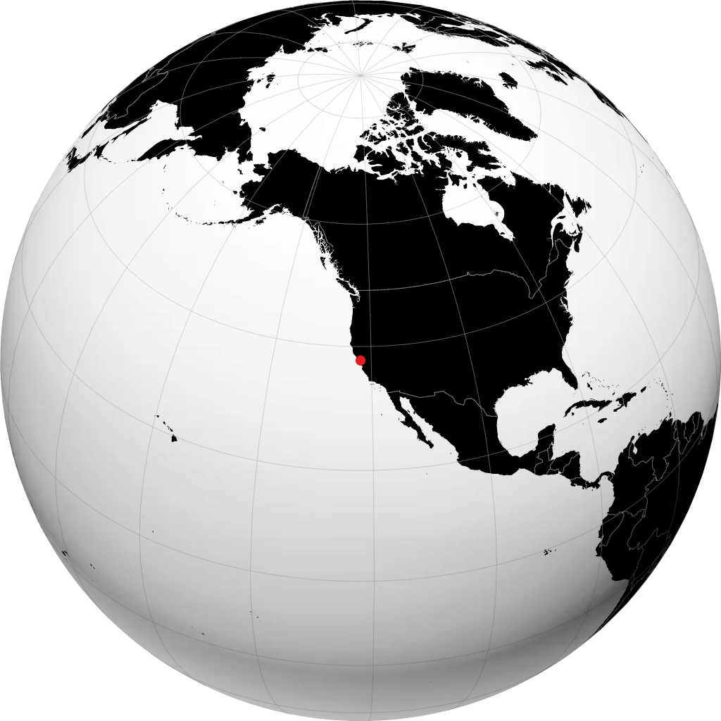 Oakland á hnöttnum