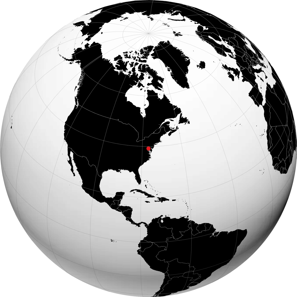 Columbia á hnöttnum