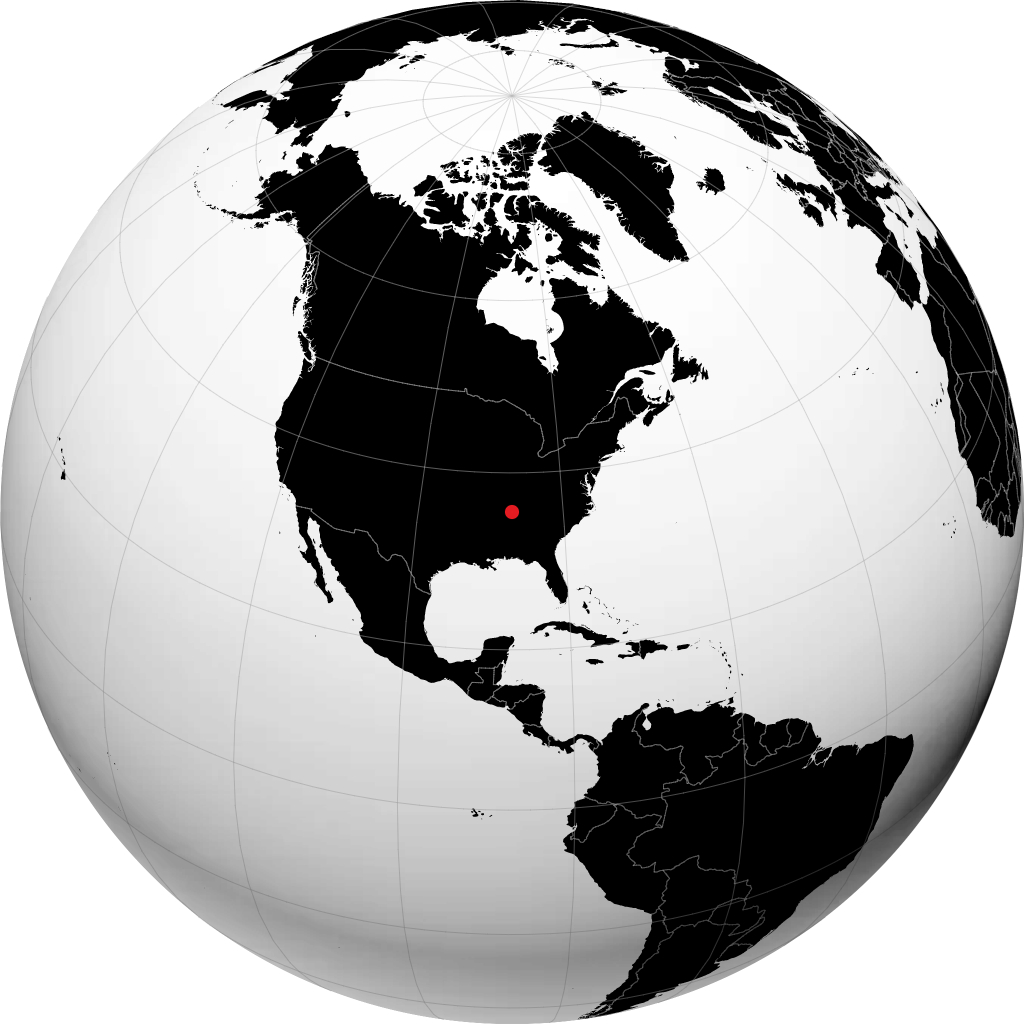 Columbia á hnöttnum