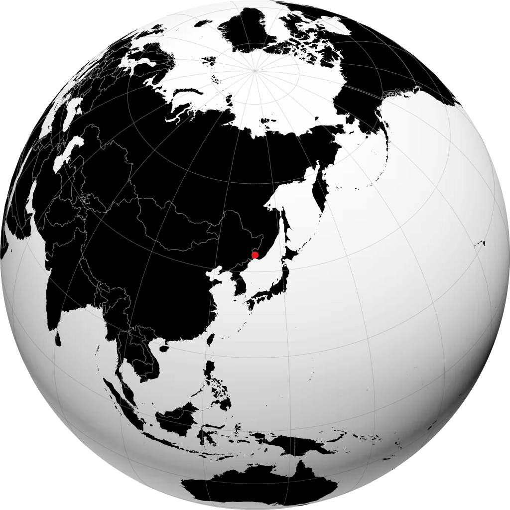 Ussuriysk á hnöttnum
