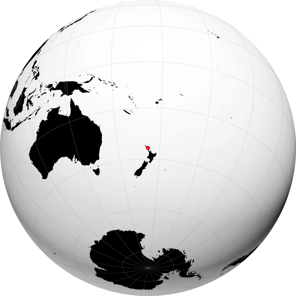 Whangarei á hnöttnum