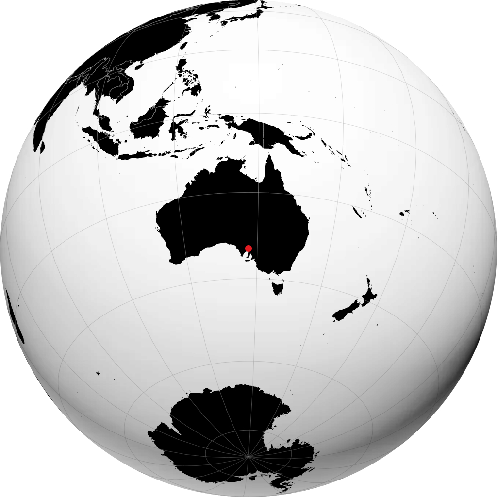 Whyalla á hnöttnum