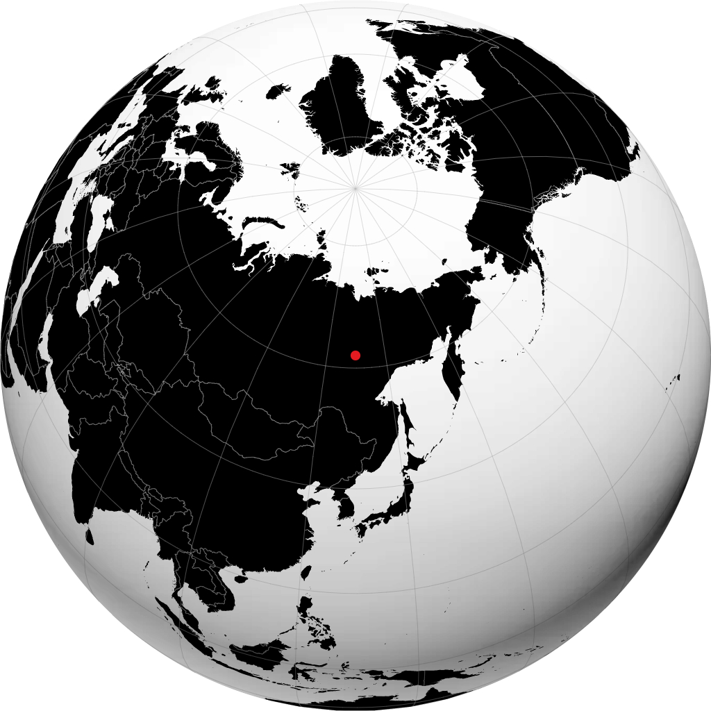 Yakutsk á hnöttnum
