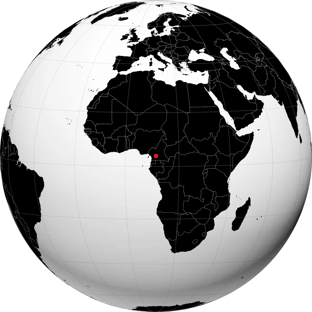 Yaoundé á hnöttnum