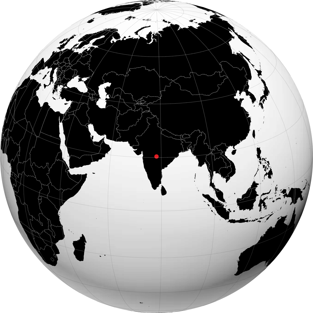 Yavatmal á hnöttnum