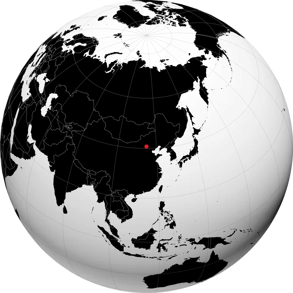 Zhangjiakou á hnöttnum