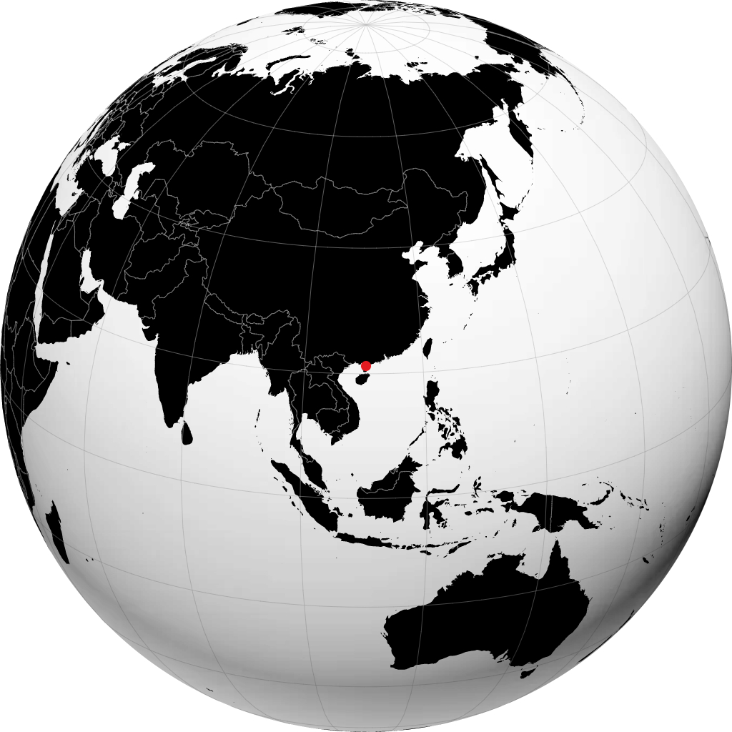 Zhanjiang á hnöttnum
