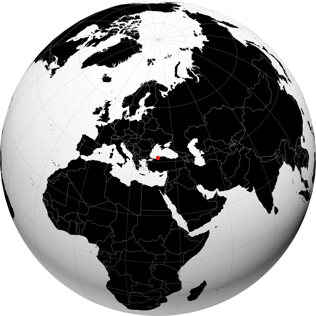 Zonguldak á hnöttnum