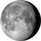 Minnkandi tungl, lýsing 90.5%