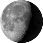 Minnkandi tungl, lýsing 74.8%